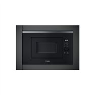 whirlpool wmf201g microondas con grill 20l 800w acero inoxidable negro