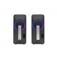 genesis helium 100bt rgb negro, plata inalámbrico y alámbrico 10 w