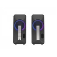 genesis helium 100bt rgb negro, plata inalámbrico y alámbrico 10 w