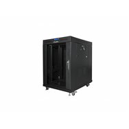 lanberg ff01-6815-12bl armario rack 15u rack o bastidor independiente negro