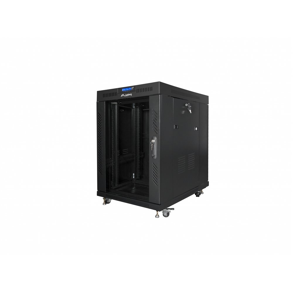 lanberg ff01-6815-12bl armario rack 15u rack o bastidor independiente negro