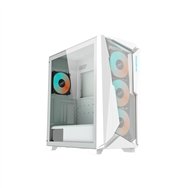 gigabyte c301 glass white carcasa de ordenador midi tower blanco