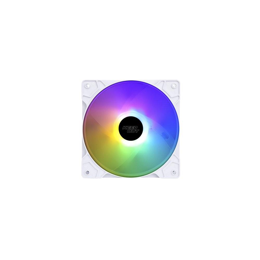 keep out xfc-120fw ventilador rgb blanco