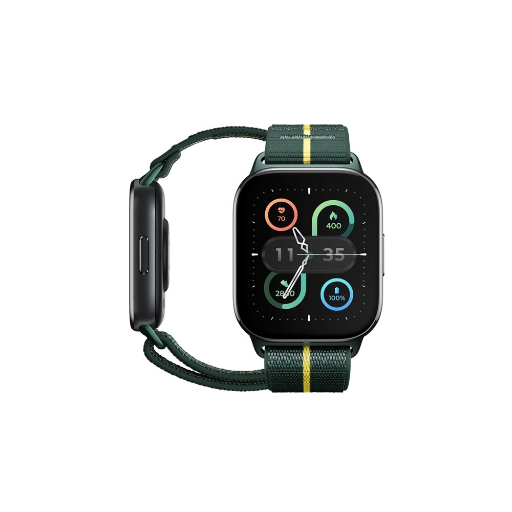 motorola moto watch fit 4,83 cm (1.9") oled 44.5 mm digital pantalla táctil verde, gris gps (satélite)