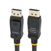 startech.com cable displayport 1.2 4k 60hz de 2m - cable dp uhd con pestillos - con certificación vesa - cable para monitor disp