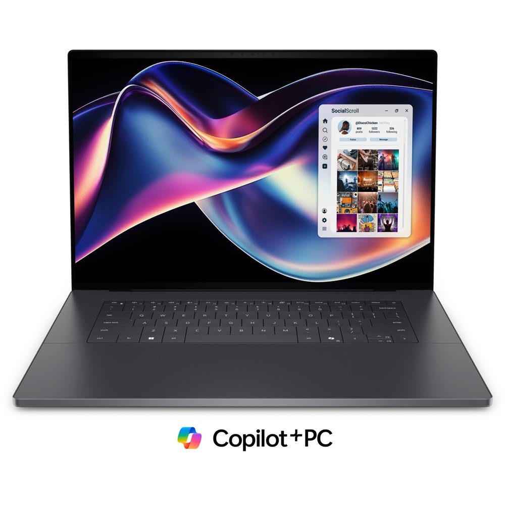 dell xps da16260 copilot+ pc intel core ultra x7 358h portátil 40,6 cm (16") pantalla táctil 3.2k 32 gb lpddr5x-sdram 1 tb ssd w