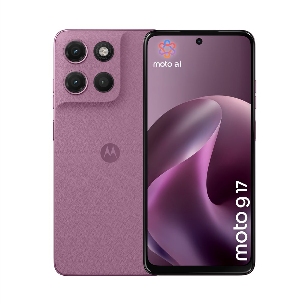motorola moto g17 17,1 cm (6.72") sim doble android 15 usb tipo c 4 gb 256 gb 5200 mah rosa