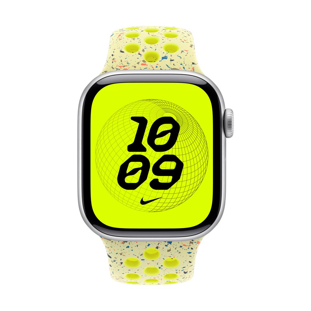 apple mga94zm/a accesorios para dispositivos vestibles inteligentes grupo de rock amarillo aluminio, fluoroelastómero
