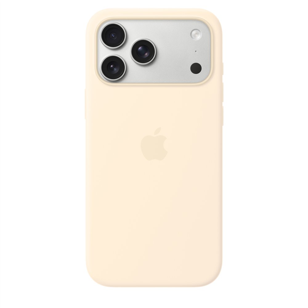 apple funda de silicona con magsafe para el iphone 17 pro max - vainilla