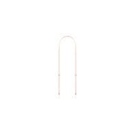 apple correa crossbody - rosa palo