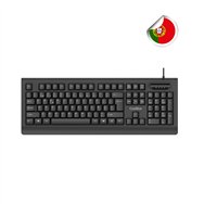 coolbox coo-tec04dnipt teclado hogar / oficina usb portugués negro