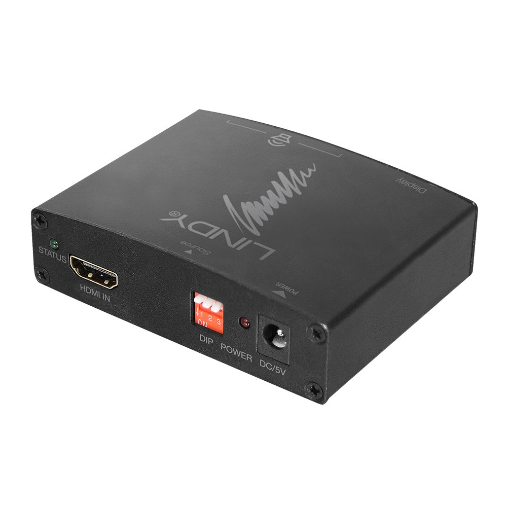 lindy 38167 convertidor de audio negro