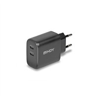 lindy 73438 cargador de dispositivo móvil universal negro corriente alterna carga rápida interior
