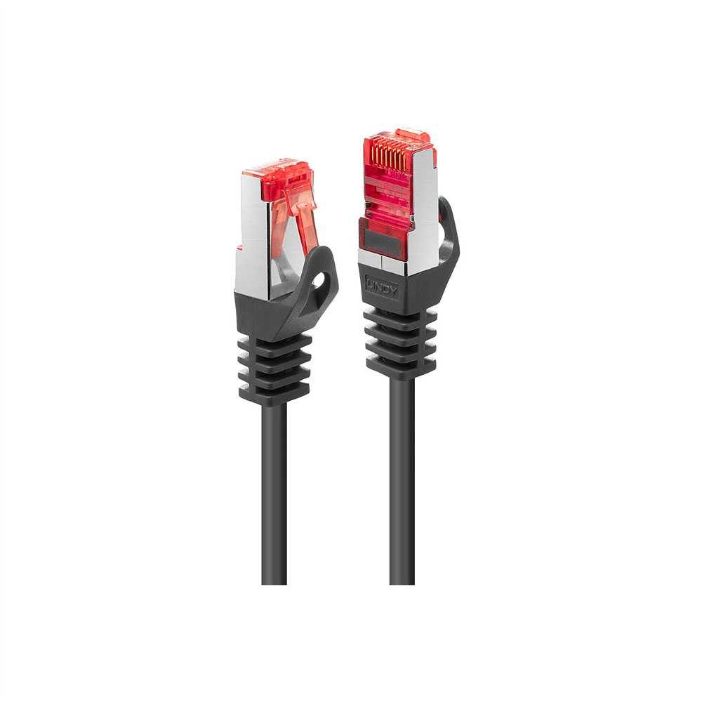 lindy 47372 cable de red negro 1 m cat6 s/ftp (s-stp)