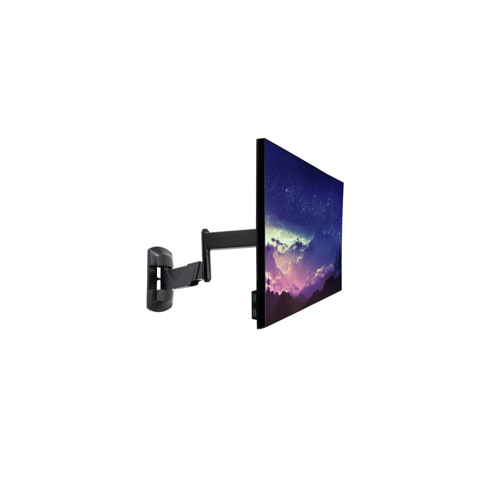 lindy 40714 soporte para monitor 66 cm (26") pared negro