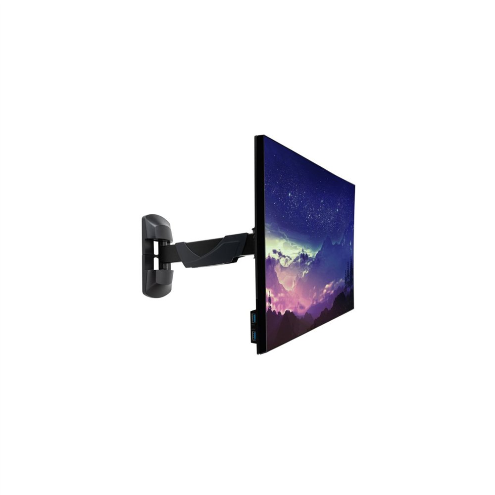 lindy 40713 soporte para monitor 66 cm (26") pared negro