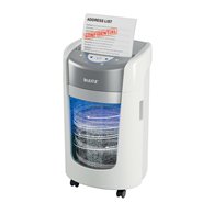 leitz iq optimax home office 225 triturador de papel microcorte 58 db gris, blanco