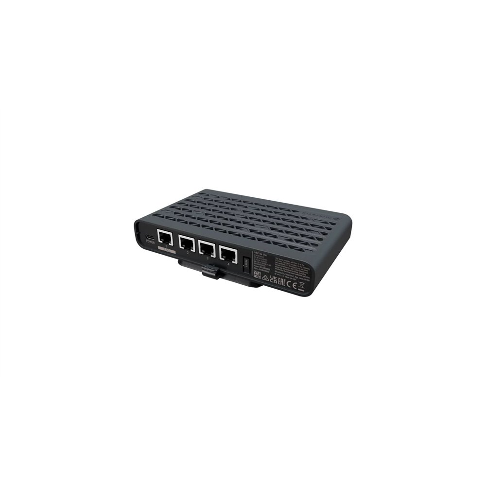 mikrotik hap be lite router inalámbrico ethernet doble banda (2,4 ghz / 5 ghz) negro