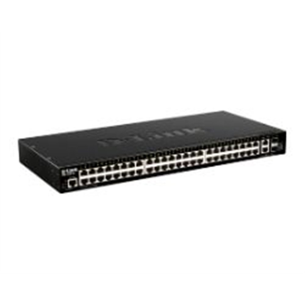 switch d-link 50p 10gbe 2xsfp+ rack 1u (dgs-1520-52/e)