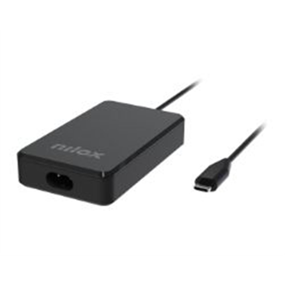 cargador de pared nilox 100w usb-c negro (nxpdcgan100w)