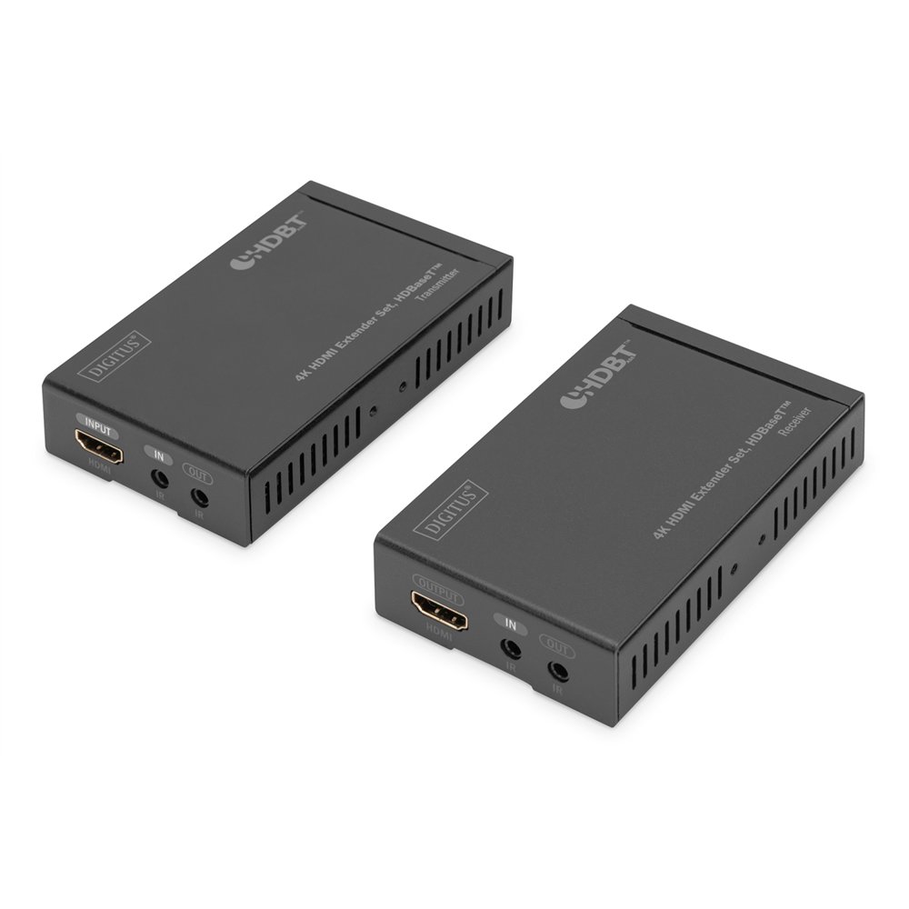 digitus juego de extensor hdmi 4k, hdbasettm, 4k/30hz, 70 m