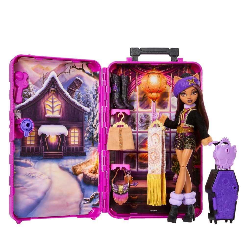 muñeca clawdeen wolf y armario skulltimate secrets monster high