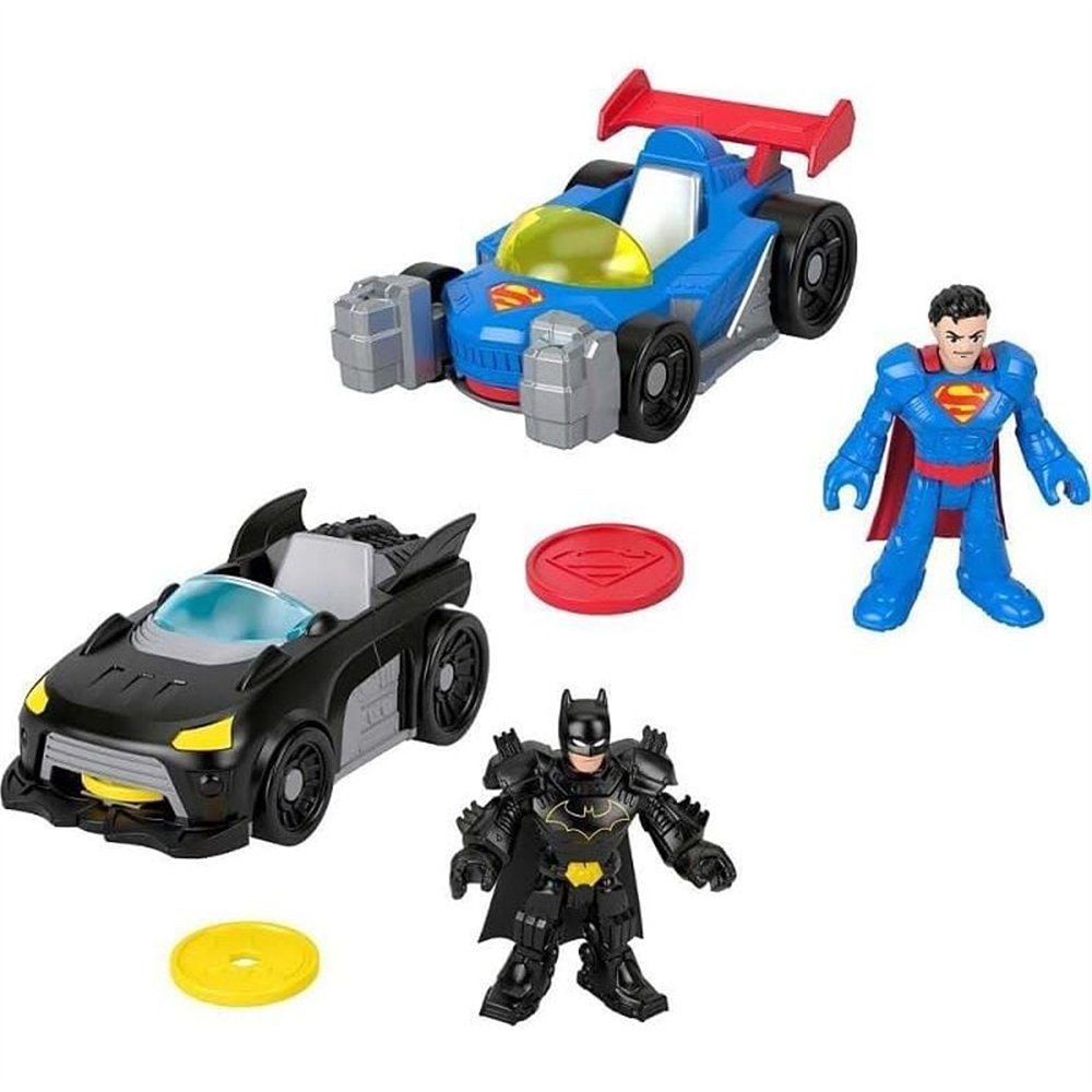 figura + coche super friends metal force dc comics surtido