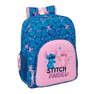 mochila angel & stitch disney 38cm adaptable