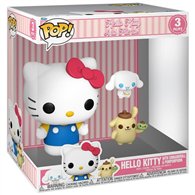 figura pop jumbo hello kitty and friends - hello kitty with cinnamoroll & pompompurin