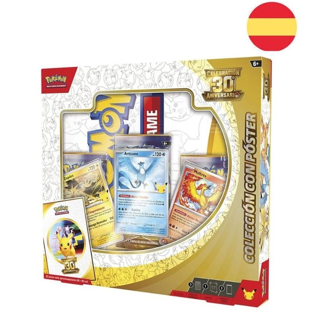 blister juego cartas 30th aniversario pokemon español
