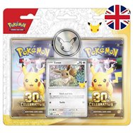 blister juego cartas 30th aniversario pokemon ingles