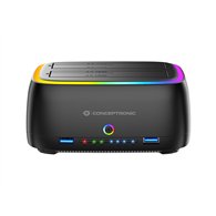 conceptronic donn36b base de conexión para disco duro usb 3.2 gen 1 (3.1 gen 1) type-c negro