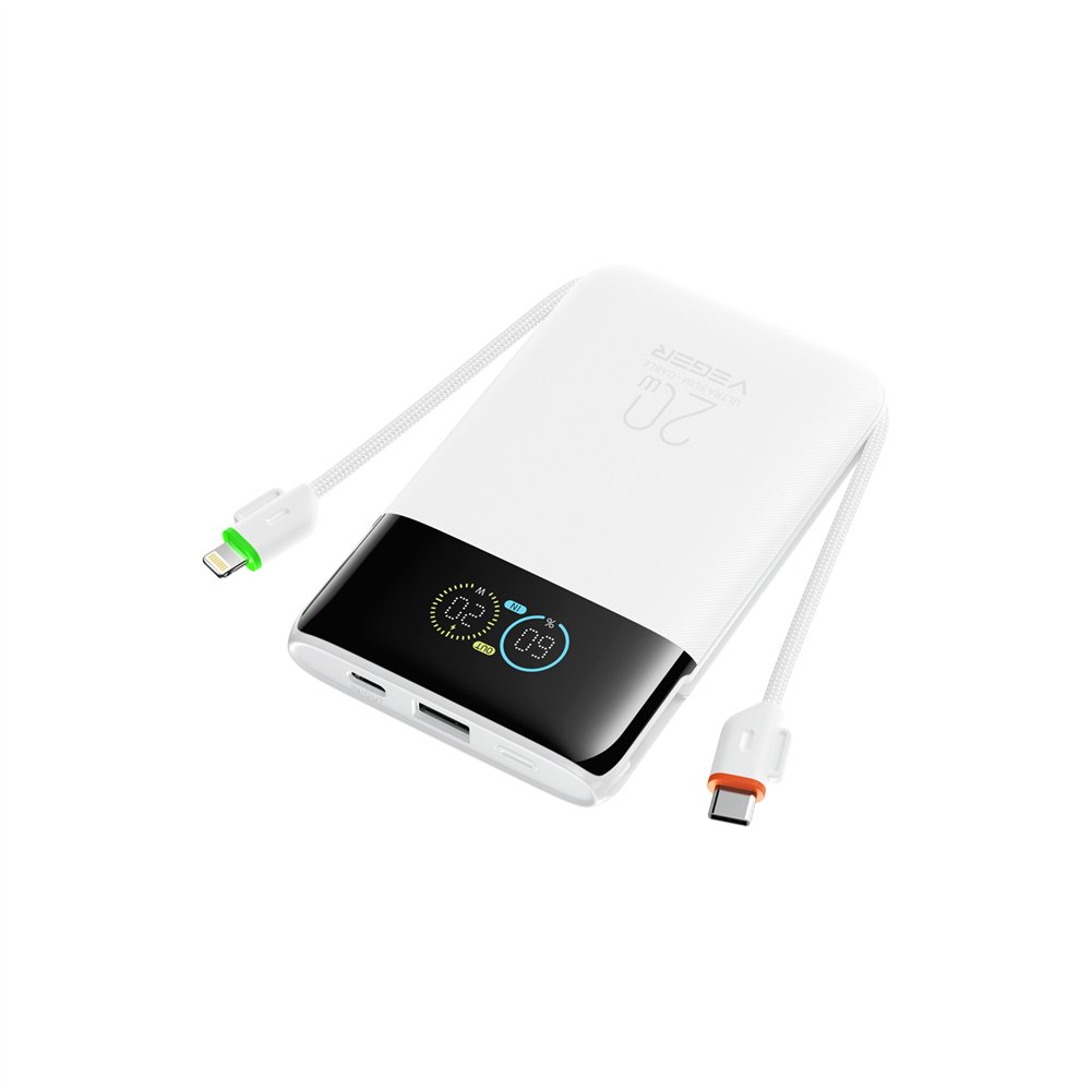 veger 1211a-w 10000mah power bank 20w blanco