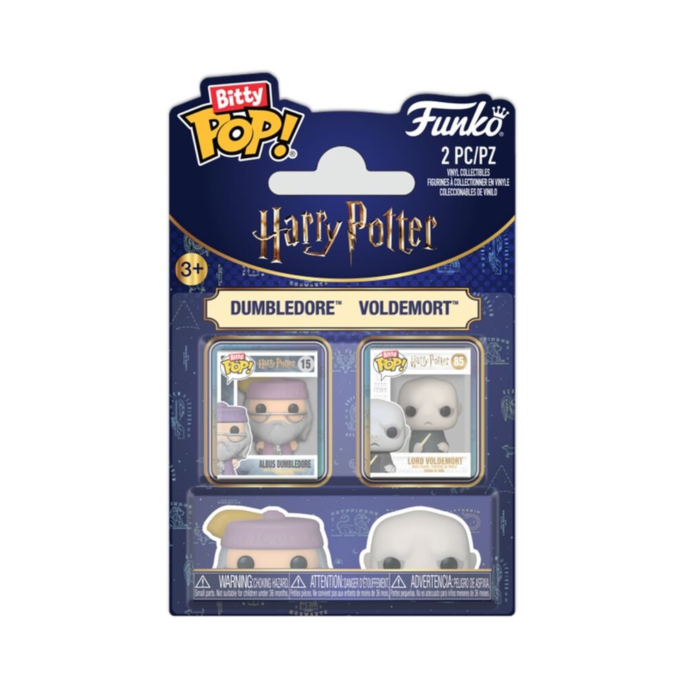 blister 2 figuras bitty pop harry potter dumbledore & voldemort
