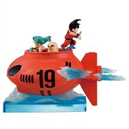 figura ichibansho son goku, bulma & krillin vs red ribbon army dragon ball 16cm