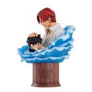 figura ichibansho shanks & luffy red hair pirates one piece 15cm