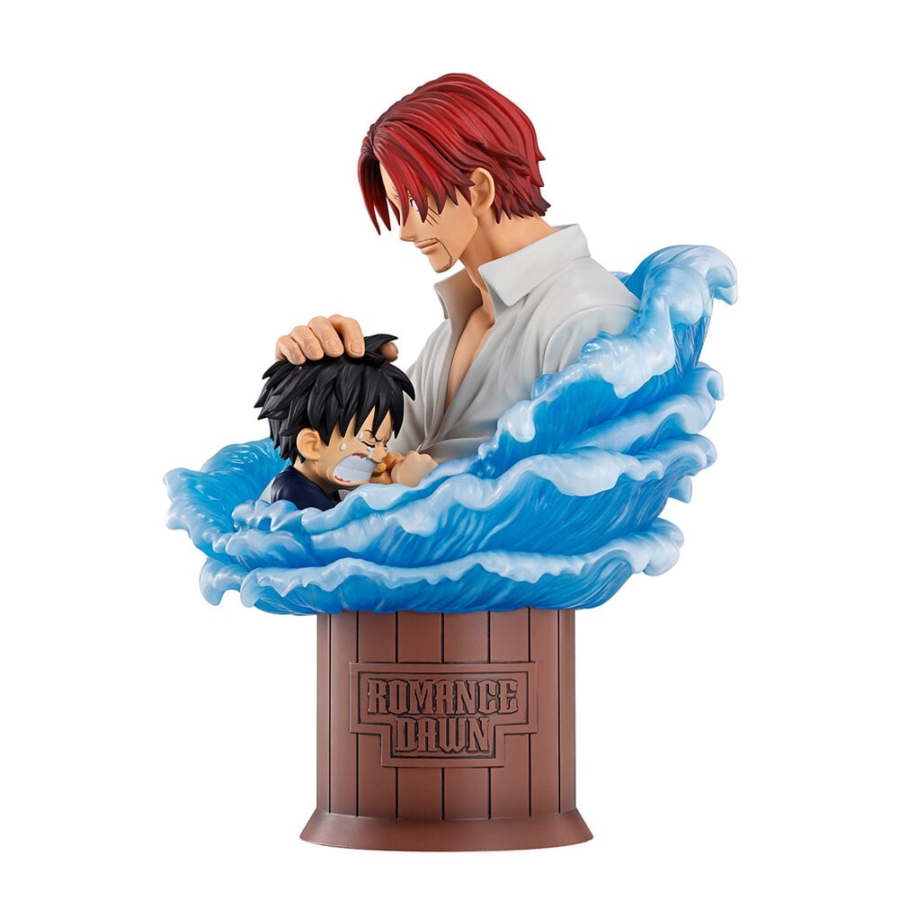 figura ichibansho shanks & luffy red hair pirates one piece 15cm