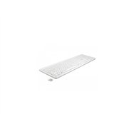 delock 12014 teclado rf inalámbrico qwertz alemán blanco
