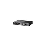 tp-link omada es206x-m2 switch gestionado l2 2.5g ethernet (100/1000/2500) montaje en pared/escritorio negro