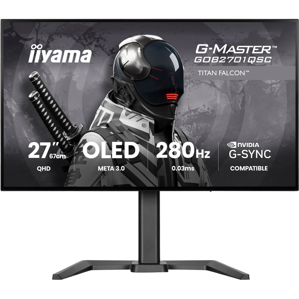 iiyama g-master gob2701qsc-b1 pantalla para pc 68,6 cm (27") 2560 x 1440 pixeles 2k ultra hd oled negro
