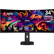 msi mag 341cqp qd-oled x28 pantalla para pc 86,4 cm (34") 3440 x 1440 pixeles ultrawide quad hd negro