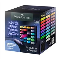 faber-castell 254602 marcador 24 pieza(s) punta de cincel multicolor