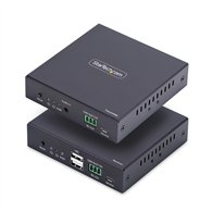 startech.com extensor kvm hdmi 4k 60hz por redes ethernet ip - alargador kvm hdmi y usb por ethernet - sin controladores - juego