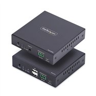 startech.com extensor kvm hdmi 4k 60hz por redes ethernet ip - alargador kvm hdmi y usb por ethernet - sin controladores - juego