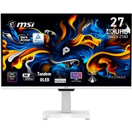 msi pro max 271upxw12g pantalla para pc 67,3 cm (26.5") 3840 x 2160 pixeles ultrawide full hd qd-oled blanco