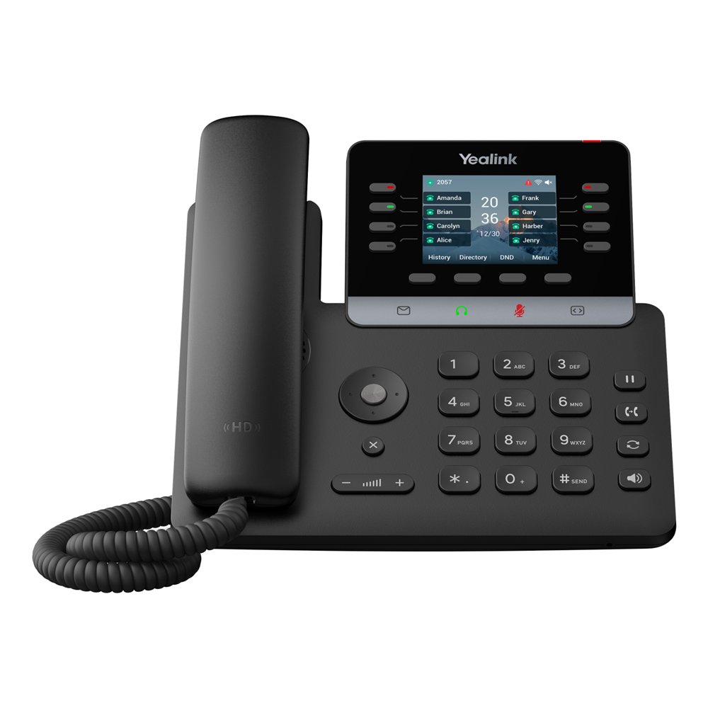 yealink t73w teléfono ip negro lcd wifi