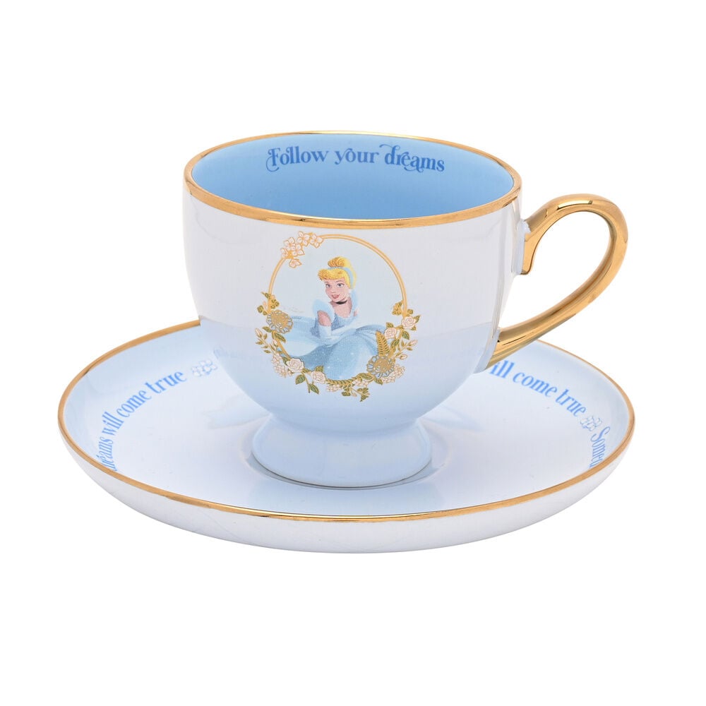 taza te y platillo cenicienta princesas disney