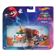 blister figuras bowser jr. & mario super mario galaxy hot wheels