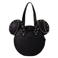 bolso tote bag studs & chains minnie disney loungefly