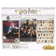 set 3 puzzles harry potter 500pzs